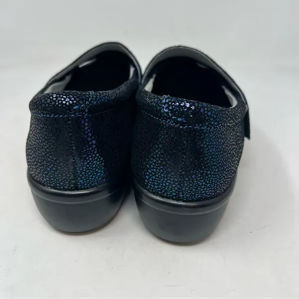 Alegria Lauryn LAU-302 Womens 38 8-8.5 Cosmos Blue Metallic Leather Clogs - Image 4