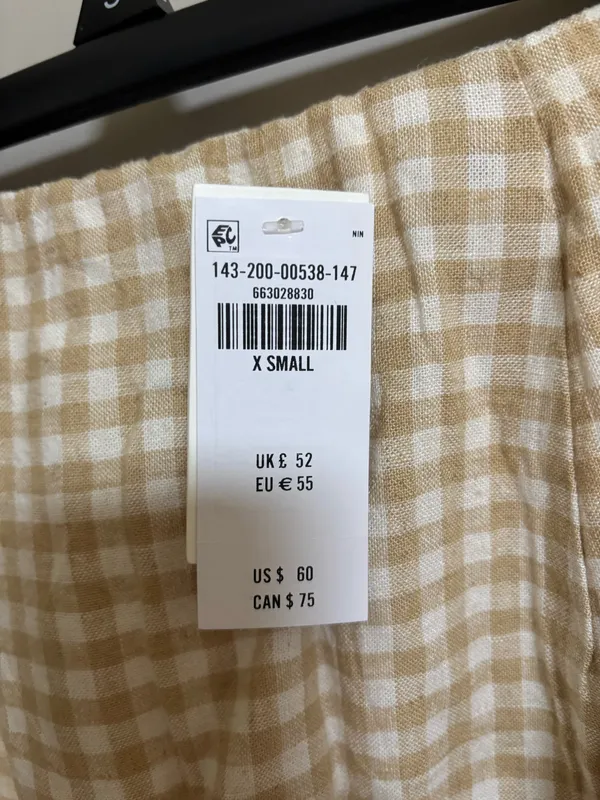 Abercrombie Gingham Mini Skirt - Image 4