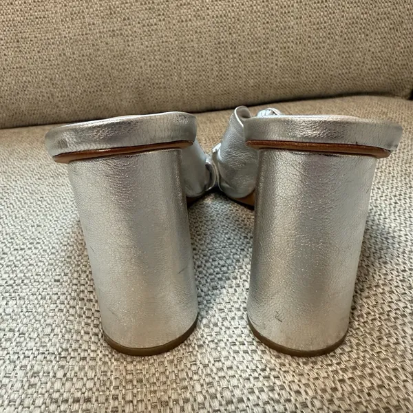 Loeffler Randall Celeste Silver Knot‎ Heeled Mule Sandal Size 6.5 - Image 10