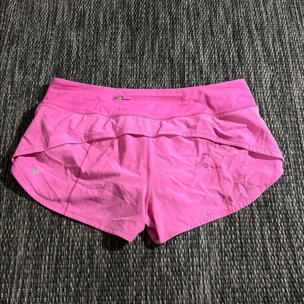 Lululemon Speed Up Low-Rise Short 2.5" Swift Running Lightweight Sonic Pink Sz 8 - Image 2