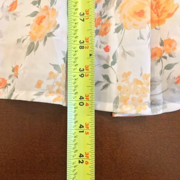 Scarlet Darkness maxi dress white orange florals small - Image 5