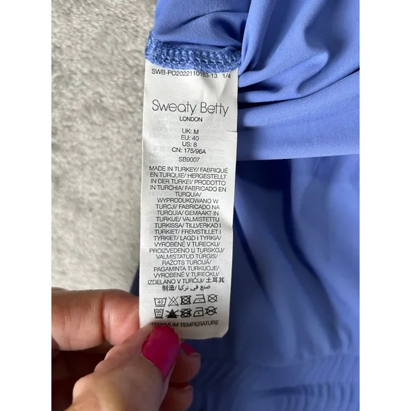 Sweaty Betty Racerback Jumpsuit Periwinkle Blue Relaxed‎ Athleisure Size 8 - Image 6