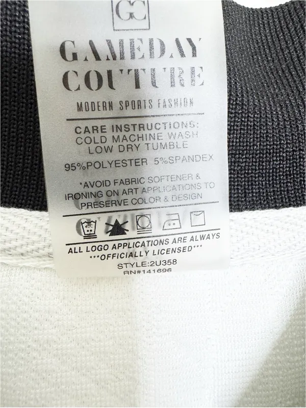 NWT Gameday Couture Wake Forest Demon Deacons Cable Knit Varsity Jacket White XL - Image 11