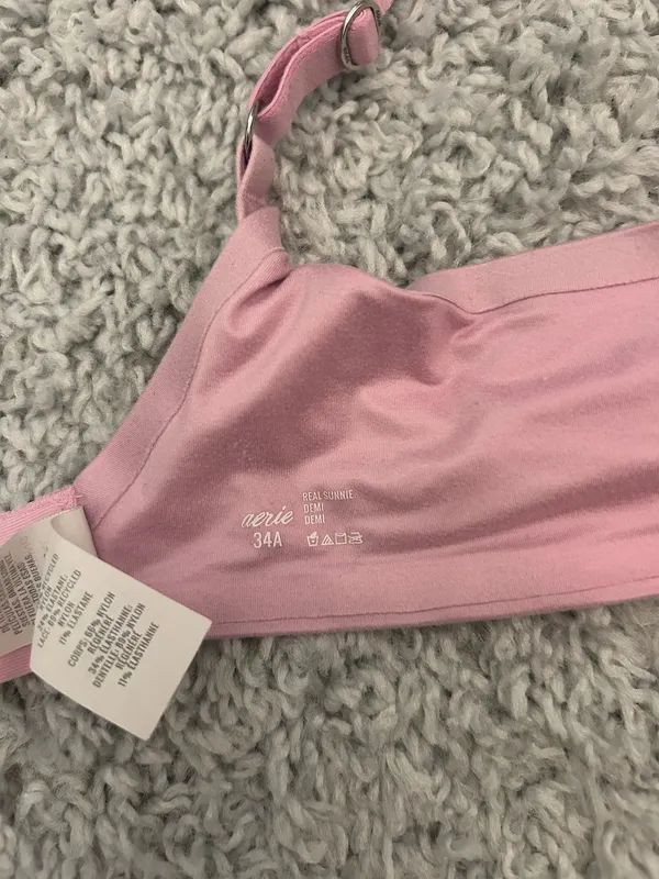 Aerie pink lace push up bra - Image 3