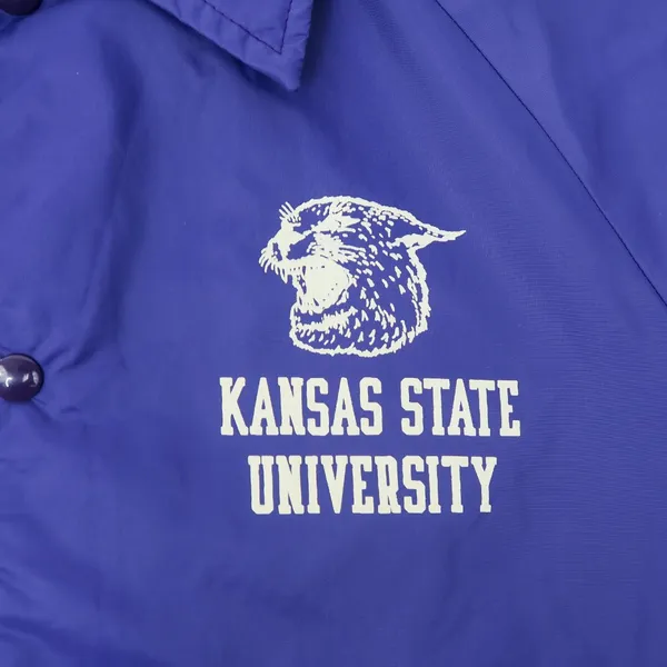Vintage 80s David Peyser Kansas State Wildcats Windbreaker - Image 5