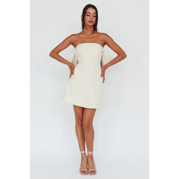 Miou Muse Purple Strapless Bow Back Mini Dress Size Small NWT Cocktail Party - Image 3