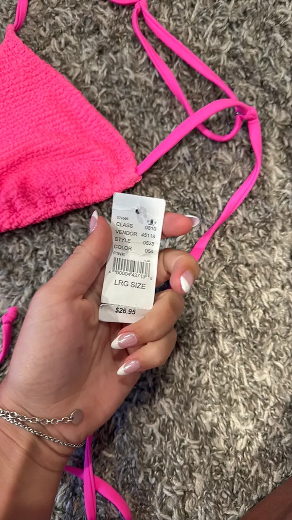 PacSun Swimsuit Top Pink - Image 3