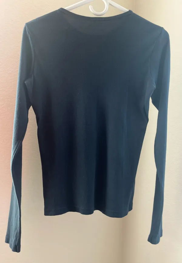 Long Sleeve Brandy Melville Navy Blue - Image 4