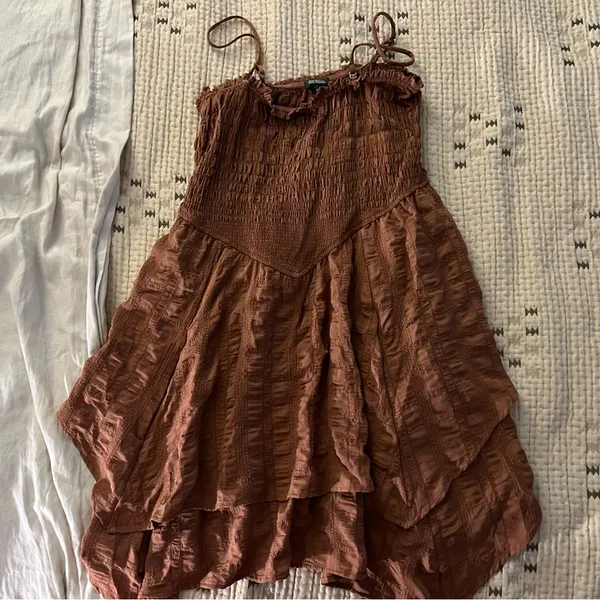 Wild Fable Rust Babydoll Convertible Dress - Image 2