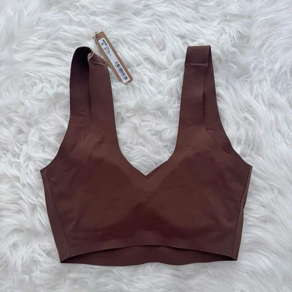 Skims Naked Scoop Tank Bra Jasper Size XXS - Image 4
