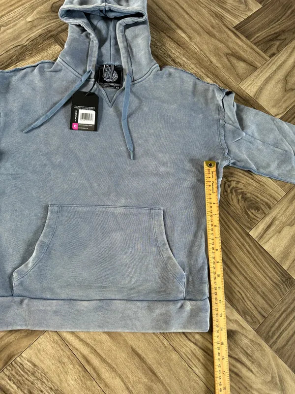 Alphalete Women’s Terry Oversized Hoodie - Celestial Blue ,Size XS - Image 4