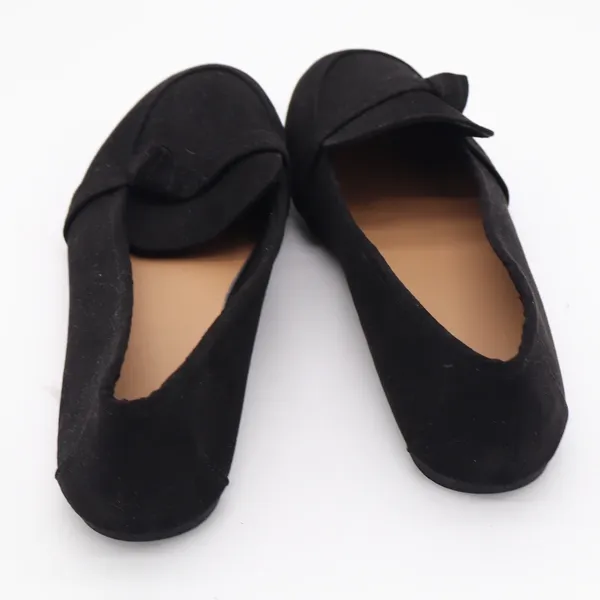 C Label Womens Black Faux Suede Loafers Flats Size 10 Slip On Shoes - Image 4