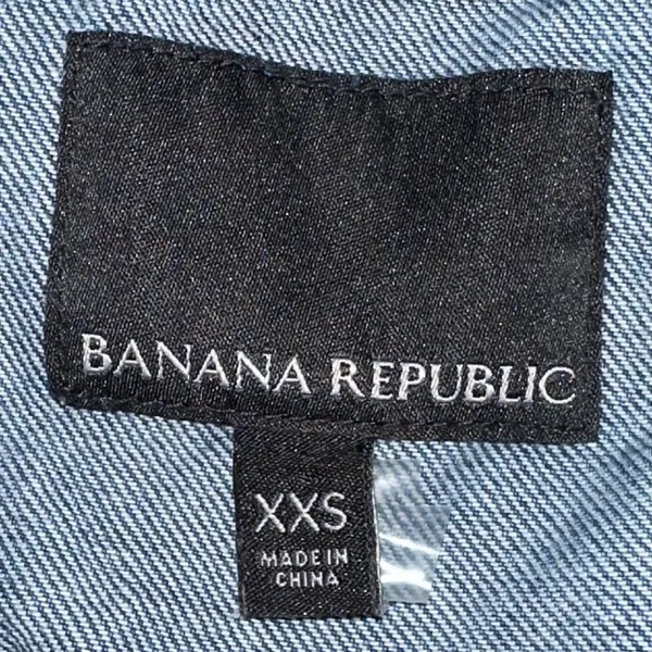 Women's Banana Republic Denim Jean Jacket 100% Cotton‎ Size XXS - Image 4