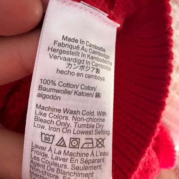 J Crew Red Cable Knit Sweater size small new‎ - Image 5