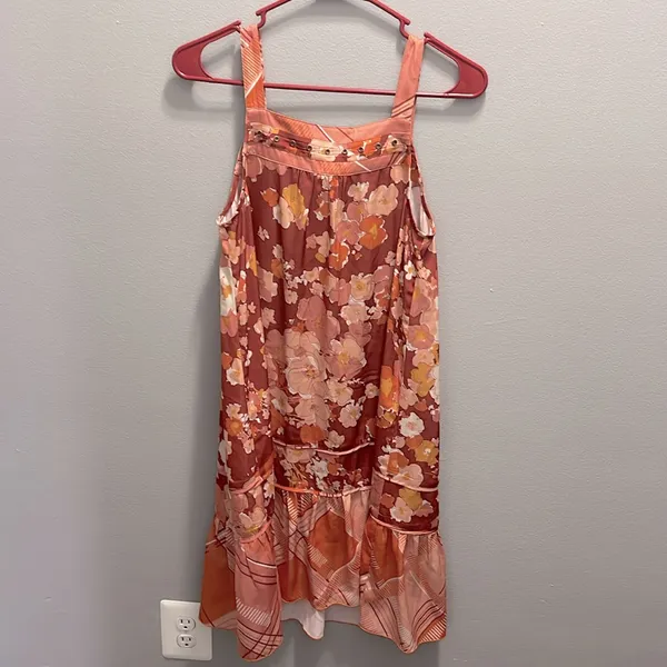 Anthropologie Tiny NEW Tiered Ruffled-Hem Cover-Up Dress‎ Size XS - Image 6