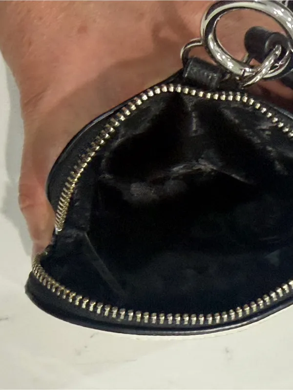 Karl Lagerfeld White & Black Key Card Pouch with Branded Lanyard - Image 6