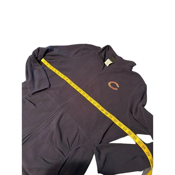 Chicago Bears Full-Zip Fleece Jacket XXL Navy Blue - Image 8