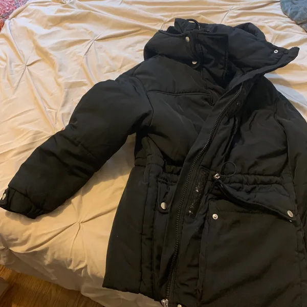 Black Zara hooded puffer jacket Size XS - Image 15