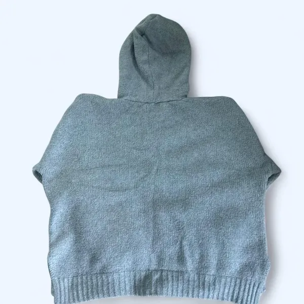 Pink Rose Zip-Up Sweater Knit - Image 3