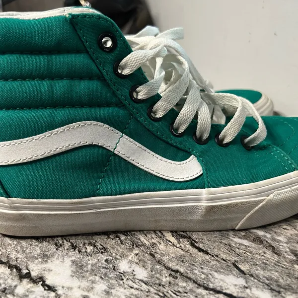 Unisex Vans Teal High-Top Sneakers Men’s 5.5 or Women’s 7.0 - Image 4