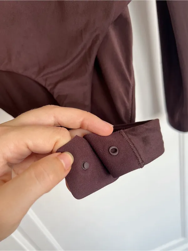 Lululemon • Wundermost Ultra-Soft Nulu Square-Neck Long-Sleeve Bodysuit brown - Image 13