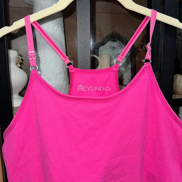 Beyond Yoga spacedye barbie hot pink tank top adjustable fitted workout active - Image 3
