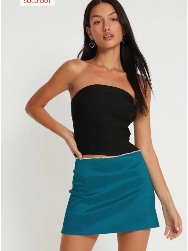 Motel Rocks Moray Mini Skirt Black Small NWT - Image 2