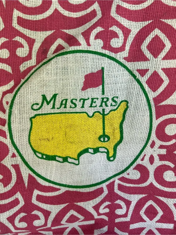 Masters Pink & Green Patterned Tote Bag with Yellow Logo - Image 7