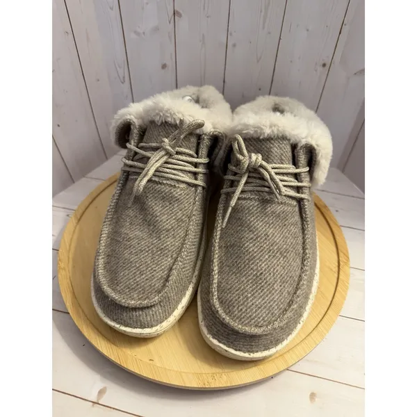 Hey Dude Britt Women's Faux Fur Lined Brown Ankle Booties Size Women's 8 - Image 3