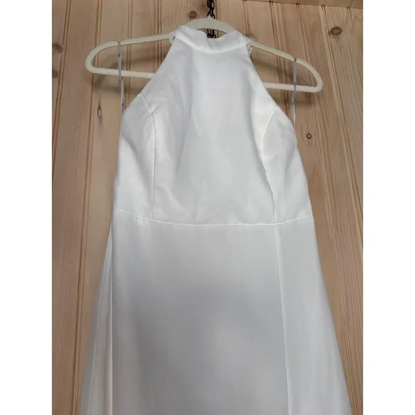 NWT Lulus Captured Your Heart White Halter Maxi Dress Wedding Bride Bridal Sze M - Image 5