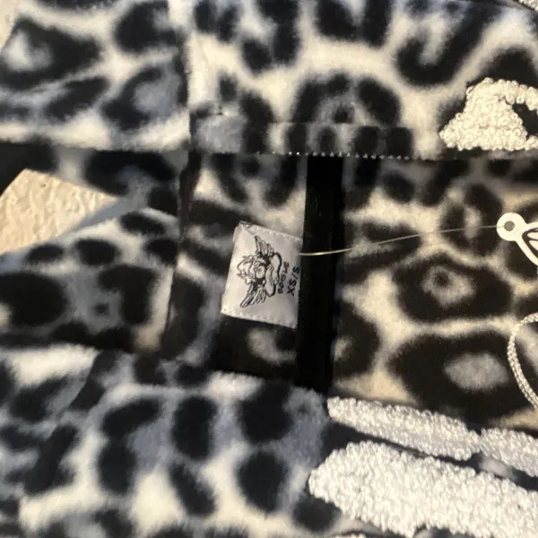 Boys Lie Leopard Animal Print Cherub 2-Pc Fleece Zip Hoodie & Pants Set XS/S - Image 9