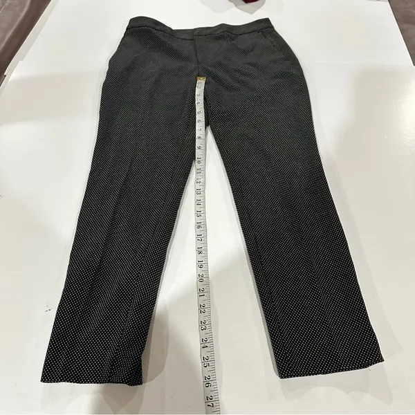 Zara Black‎ & White Dot Print High Rise Ankle Length Dress Pants Size 6 - Image 9