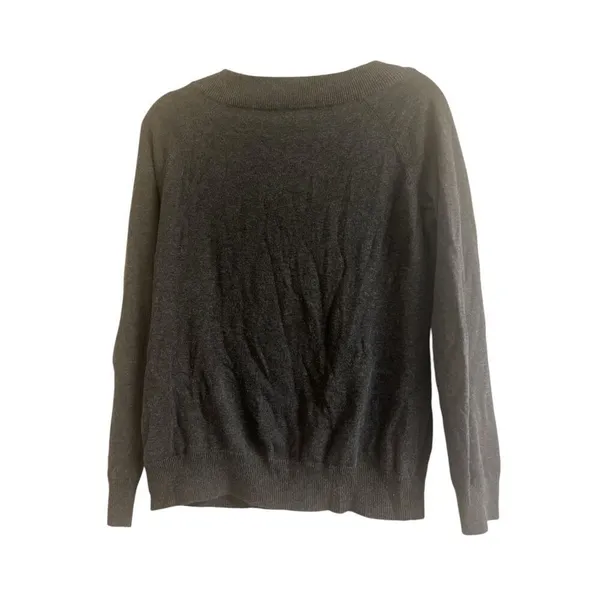 ✨Lauren Ralph Lauren Buckle Boatneck Grey Sz Large Sweater✨ - Image 8