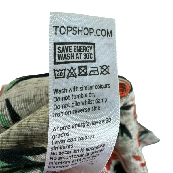 TopShop Tropical Print Palm Tree Mini‎ Skirt Skort Shorts Resort Wear Size 6 - Image 8