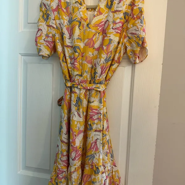 THML Yellow Floral Dress - Image 3