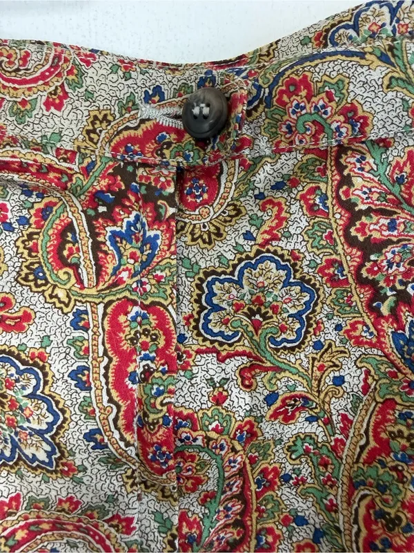 Liz Sport NWT vintage new old stock, two pocket, paisley, cotton mini skirt 14 - Image 5