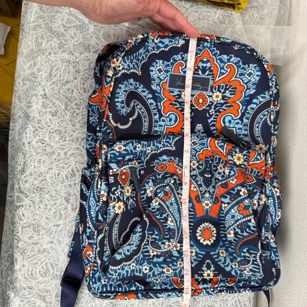 Vera Bradley Lighten Up Journey "Marrakesh" Backpack Paisley Bag Travel Campus - Image 11