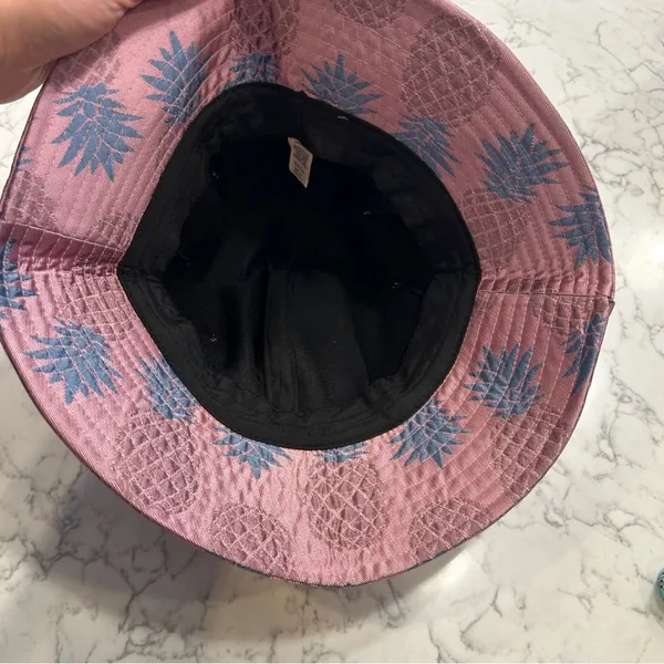 Pineapple‎ Print Bucket Hat Purple - Image 3