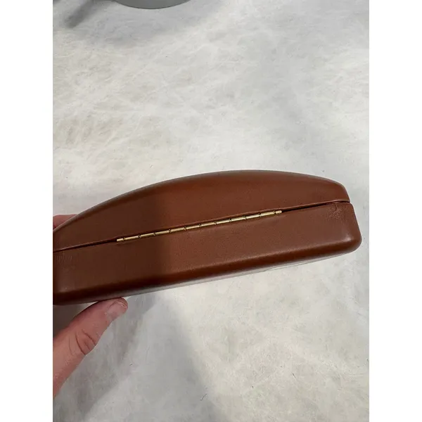 Longchamp Paris‎ Brown Hard Shell Eyewear Sunglasses Case Nordstrom Cognac - Image 6