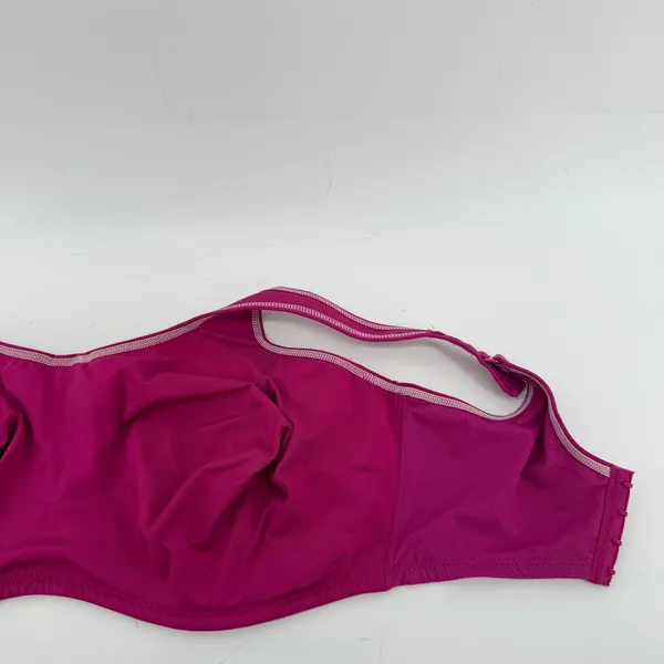 Wacoal 855170 Simone Sport Underwire Bra Magenta Pink 38H Full Coverage Unlined - Image 7