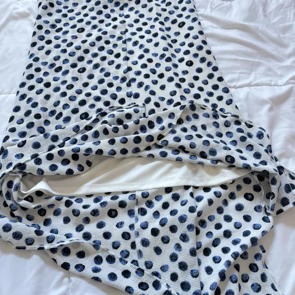 NWT Womens Size Small White Blue Polka Dot Tank Maxi Dress‎ Summer Beach Classic - Image 6