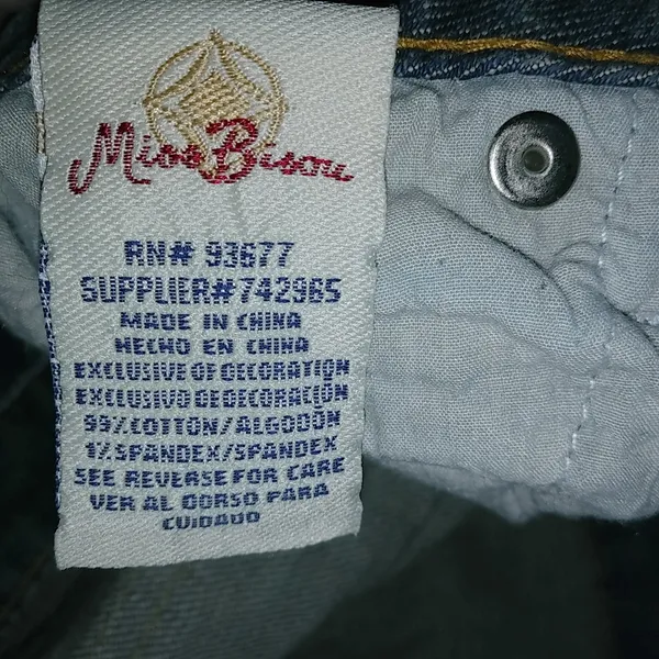 Miss Bisou S Y2K Stitched Star Flap Rivet Pockets Jeans Mini Skirt - Image 2