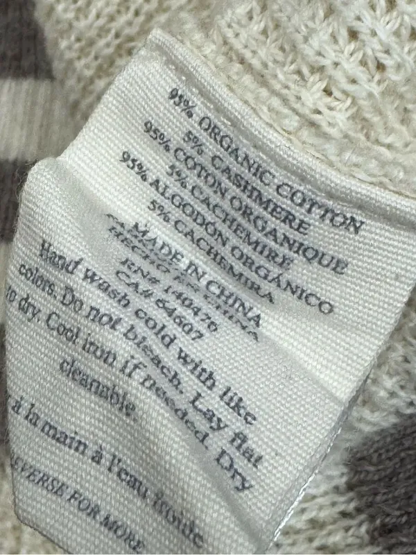 Faherty Throwback V-Neck Knit Sweater Women’s Medium - Image 4