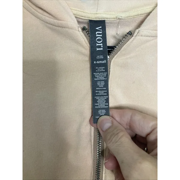 Vuori Dogwood Pink Laguna Zip Hoodie XS READ - Image 8