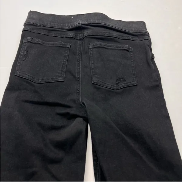 Spanx Distressed Jegging‎ Womens Size XS Black Pull On Raw Hem Slimming Skinny - Image 10
