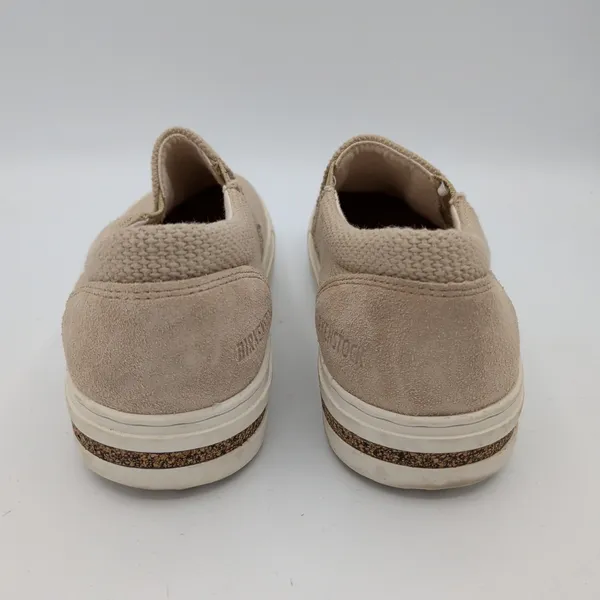 Birkenstock Oswego Sandcastle Beige Canvas Suede Slip On Sneakers Women 36 5 5.5 - Image 5
