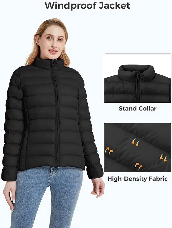 Packable Puffer Jacket Windproof Lightweight - Image 10