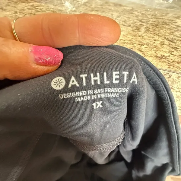Athleta Black Wide Leg Pants Flowy Comfort - Image 4