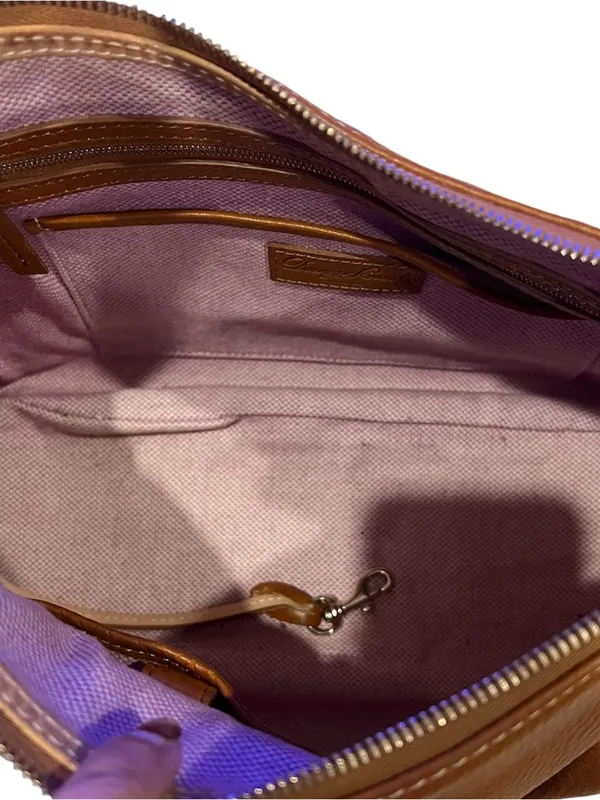 Dooney & Bourke Tan Pebbled Leather Hobo - Image 5