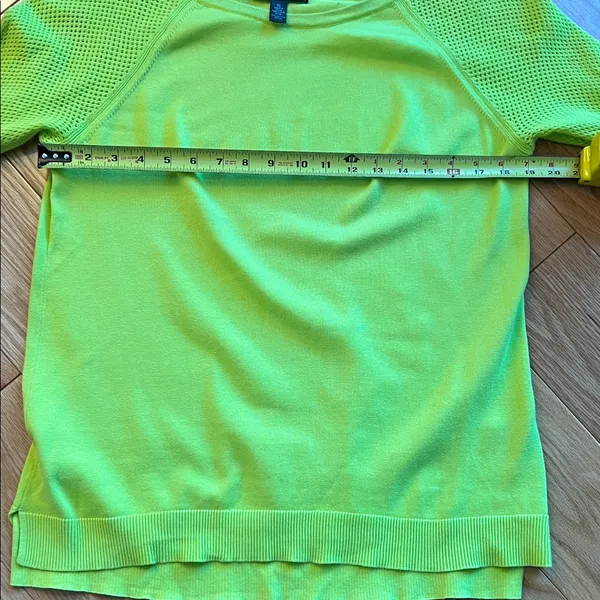 Ralph Lauren Neon Yellow/ green Crew Neck Sweater activewear womens XL - Image 5